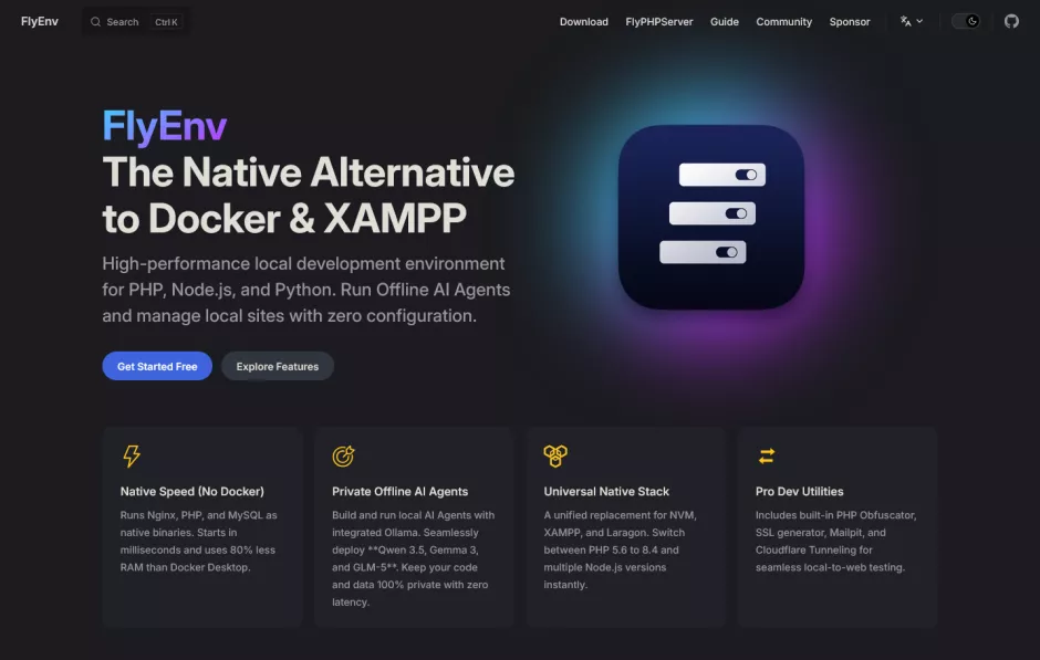 Apa itu FlyEnv ?, Alternatif Pengganti Laragon dan XAMPP Modern